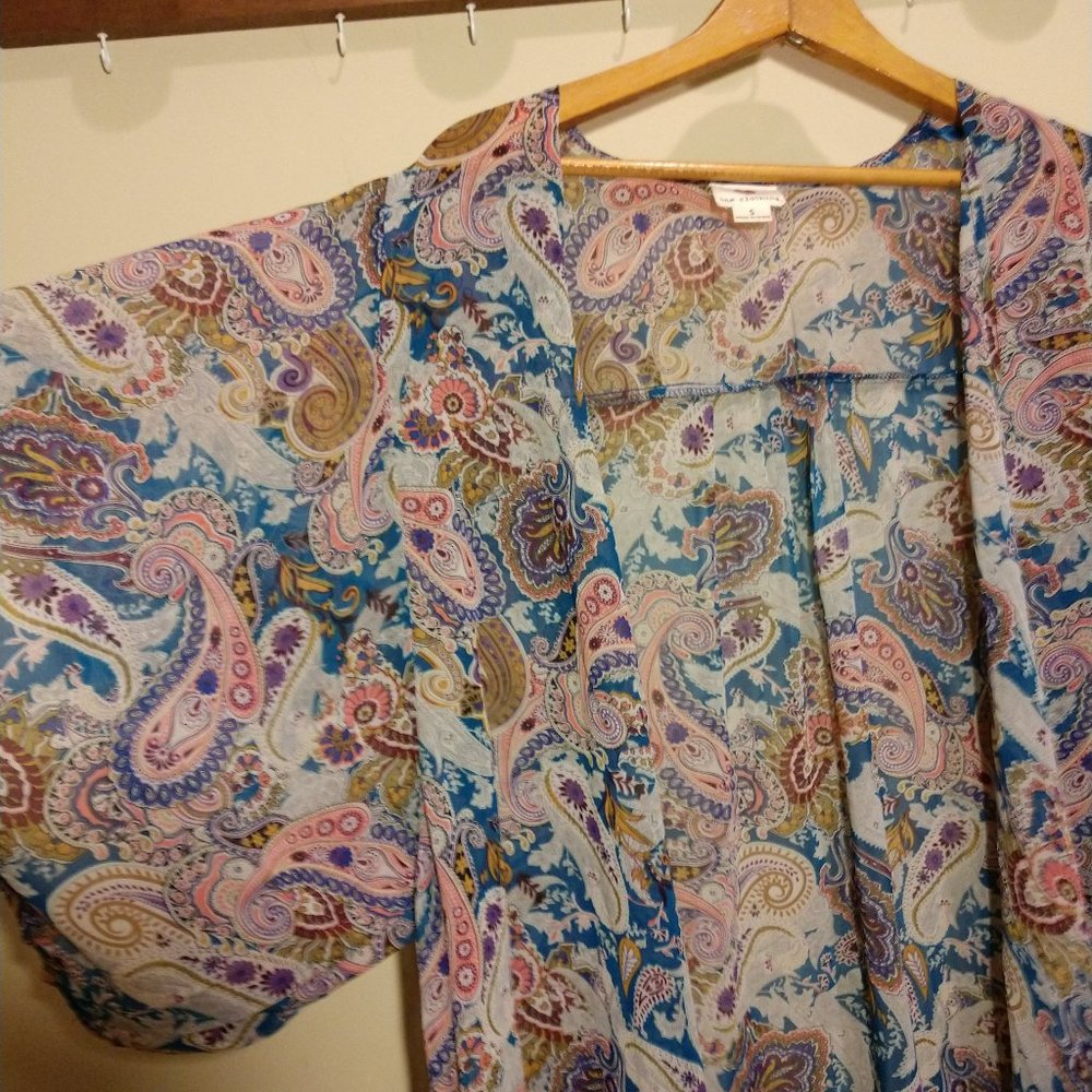 Paisley Print Casual Robe